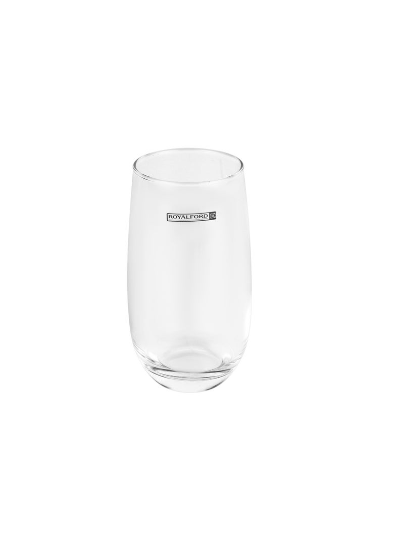 Royalford 500ML Crystal Clear Glass Tumbler Set-RF12589/ Dishwasher Safe, Lead-Free, Crystal Clear Construction/ Multi-Purpose, Perfect For Hot and Cold Beverages like Tea, Coffee, Water, Juices - Image 2