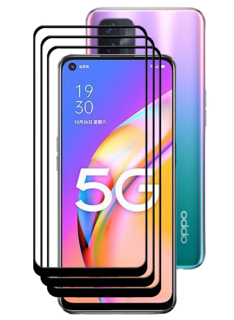 ACLIX 3 Pieces Antistatic ESD Dustproof Premium Quality High Definition Tempered Glass Screen Protector Designed For Oppo A93 5G - Image 1