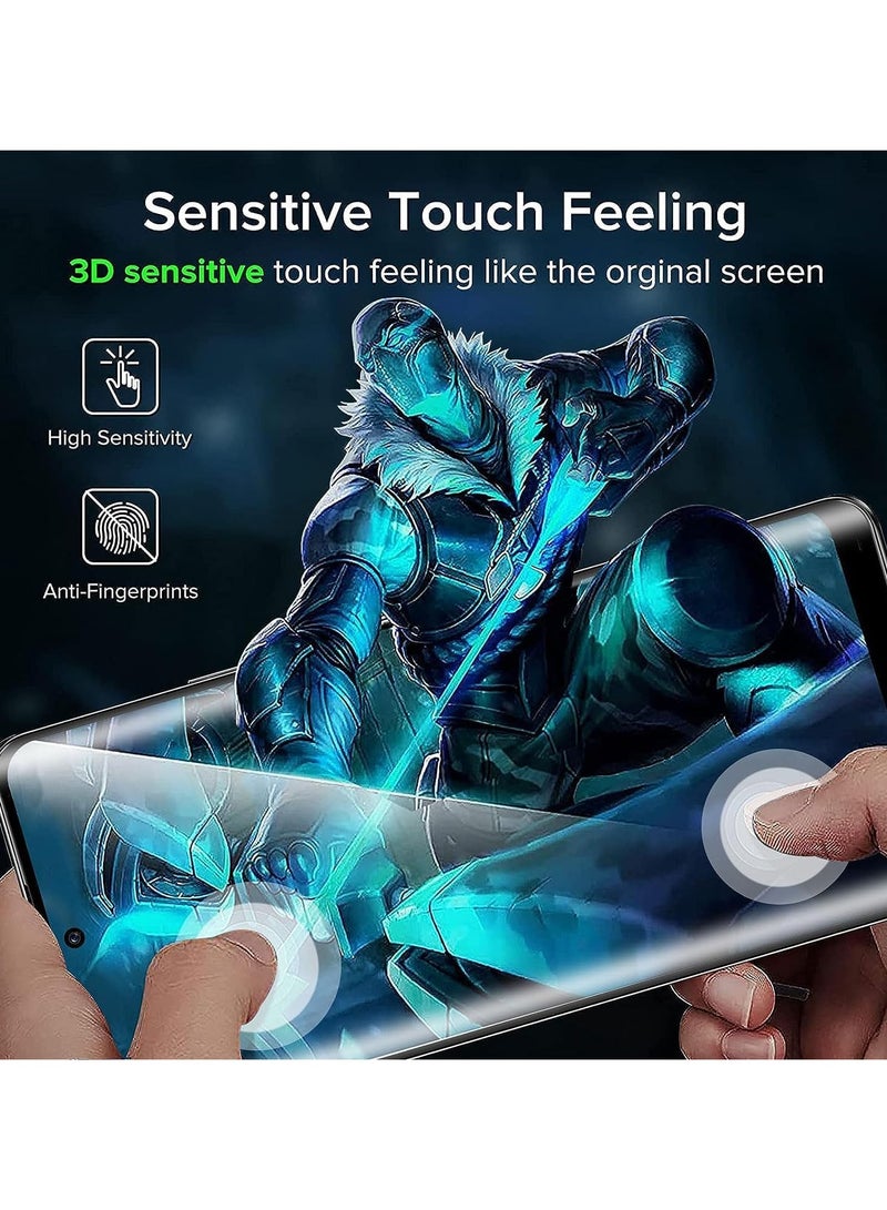 general [2+2 Pack] Tempered Glass Compatible with OPPO Reno 10 5G/10 Pro 5G Screen Protector + Camera Lens Protector, 9H Hardness Anti-Scratch 3D HD Tempered Glass Film - Image 4