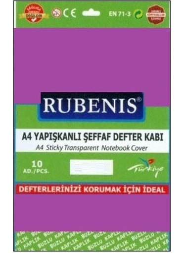 Book Cover A4 Adhesive Frosted Transparent Purple 10 Pieces - pzsku/Z127F8784FA9954B09F38Z/45/_/1736540116/045d4933-8487-4fe0-93b4-2ec475ca2df5