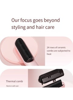 General Mini Ionic Straightening Comb – Travel-Friendly Straightener & Curler for Men/Women, Dual-Use Hair Styling Tool  - Image 2