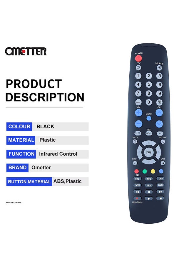 New BN59-00687A Fit for Samsung TV Remote Control LN40A450C1DXZA LN40A450 LN40A450C1 LN40A450C1D LN26A450 LN26A450C1 LN26A450C1D
