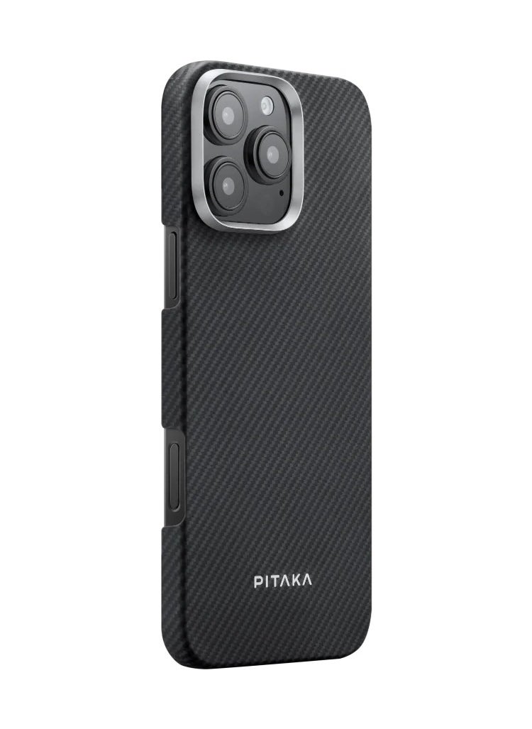 بيتاكا جراب Pitaka رفيع  لهاتف iPhone 16 Pro - أسود/رمادي  - Image 2