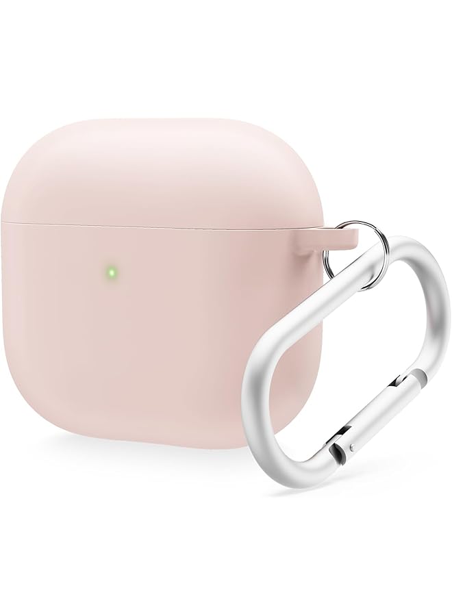 Elago Liquid Hybrid Hang Compatible With Airpods 4 Case Cover 2024 With Carabiner Pink - Image 1