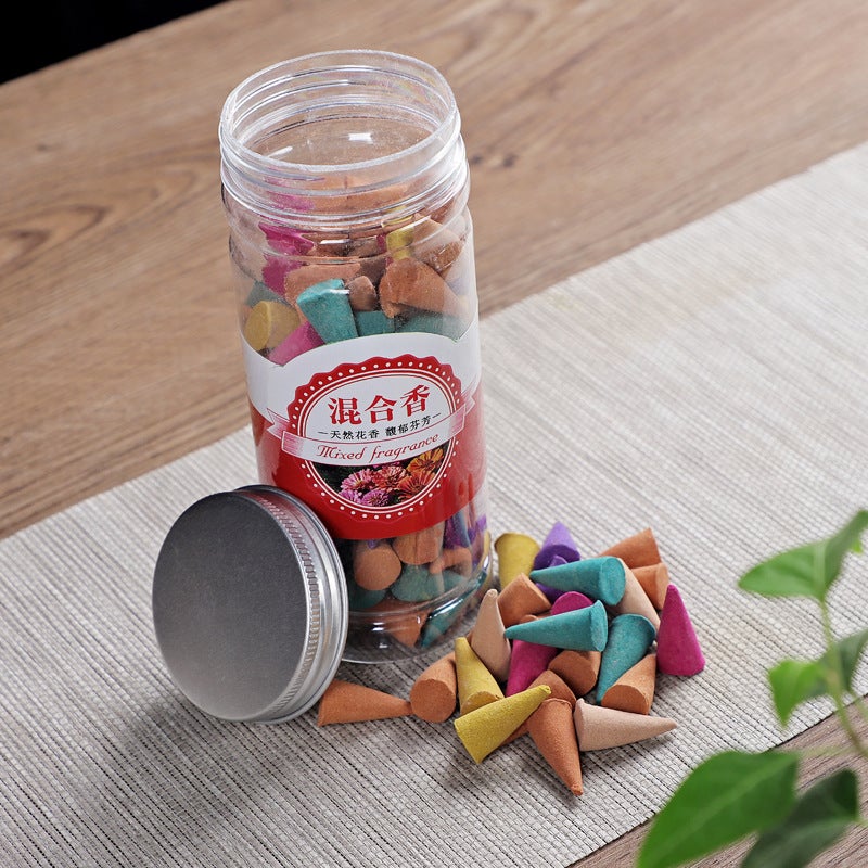 Incense Cones: 175pcs Multicolor Mixed Scents - 15-Minute Long Burn Time Plant-Based Fragrance for Home Office Yoga Room Meditation Relaxation Spiritual Rituals Deodorization - Image 1