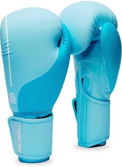 Sanabul  EE Boxing Gloves for Women | Pro Training, Sparring, Muay Thai, MMA, Kickboxing | Adult Heavy Punching Bag Gloves | Women Boxing Gloves | Punching Gloves (Ice Blue, 8 oz)  - Image 1