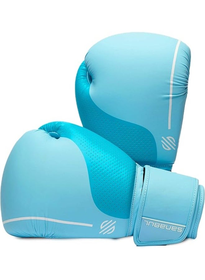 Sanabul  EE Women's Boxing Gloves – 8oz Ice Blue | Pro Training, Sparring, Muay Thai, MMA, Kickboxing, Heavy Bag Punching  - Image 2