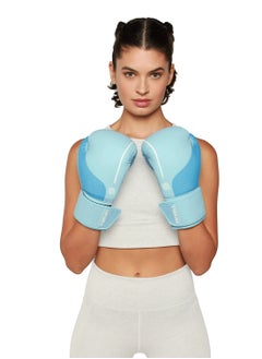 Sanabul  EE Boxing Gloves for Women | Pro Training, Sparring, Muay Thai, MMA, Kickboxing | Adult Heavy Punching Bag Gloves | Women Boxing Gloves | Punching Gloves (Ice Blue, 8 oz)  - Image 2