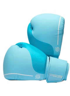 Sanabul  EE Boxing Gloves for Women | Pro Training, Sparring, Muay Thai, MMA, Kickboxing | Adult Heavy Punching Bag Gloves | Women Boxing Gloves | Punching Gloves (Ice Blue, 8 oz)  - Image 3