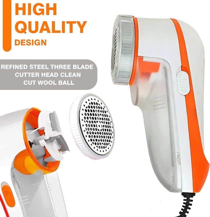 PARSPAR Fabric Shaver Lint Remover for All Fabric Electric Lint Remover with Rotary Sharp Blades Lint Remover for Woolen Sweaters Blankets Jackets Carpets Pill Remover 1Pcs Multicolor - Image 2
