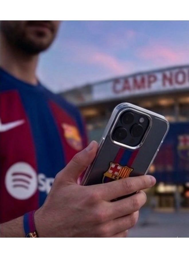 BUYCO Clear Case for iPhone 17 pro max with FC Barcelona Design, Transparent Shockproof Cover with Camera Protection, Slim Protective Phone Case - Image 5