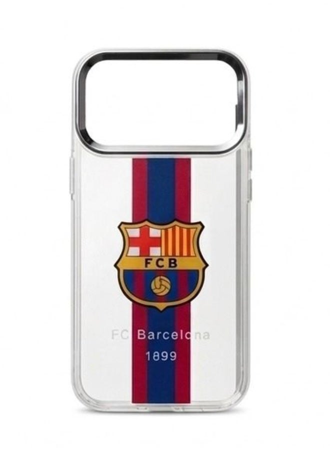 BUYCO Clear Case for iPhone 17 pro max with FC Barcelona Design, Transparent Shockproof Cover with Camera Protection, Slim Protective Phone Case - Image 2