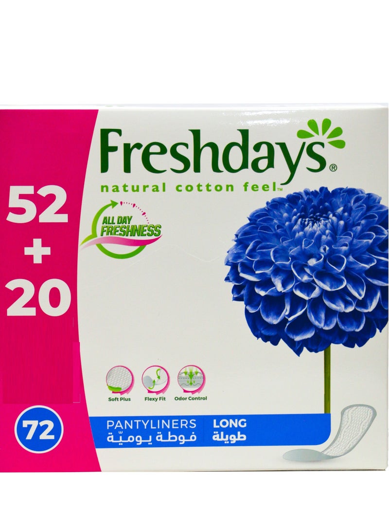 فريش دايز فريشدايز فوط يومية طويلة 52+20 فوطة