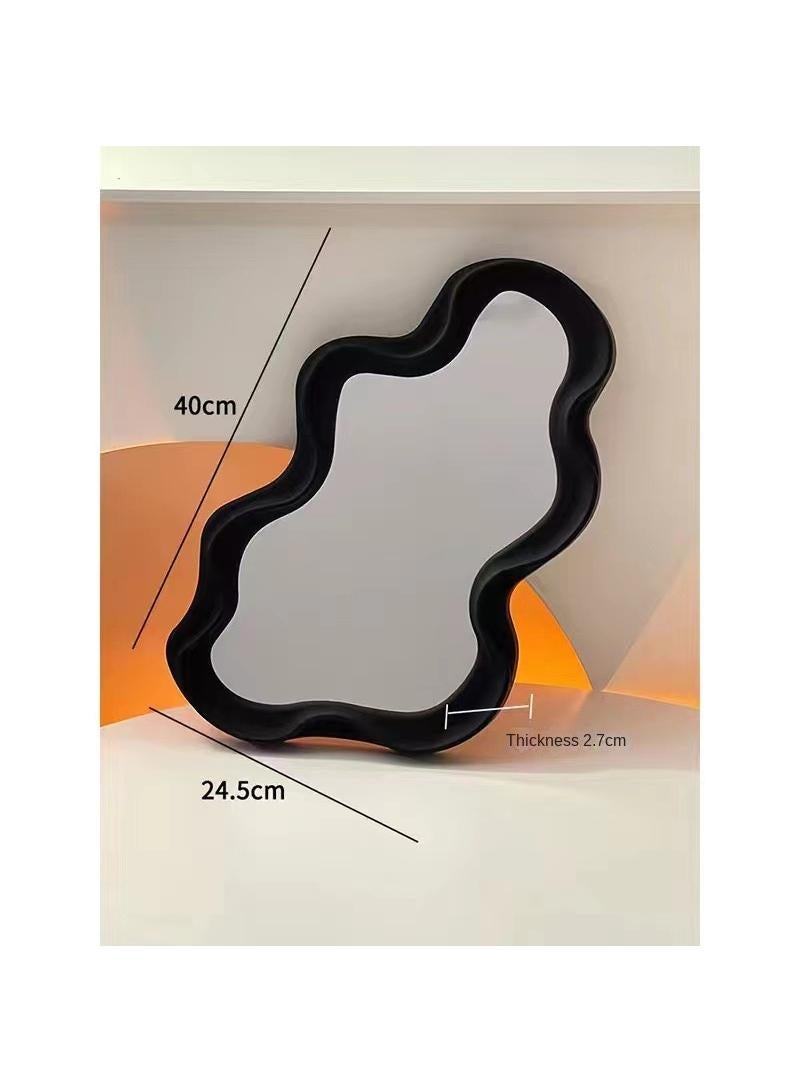 Y&D Aesthetic Cloud Design Irregular Dressing Mirror Cosmetic Mirror Decorative Desk Wall Mirror For Living Room Bedroom Hallway Home Decor  - Image 1