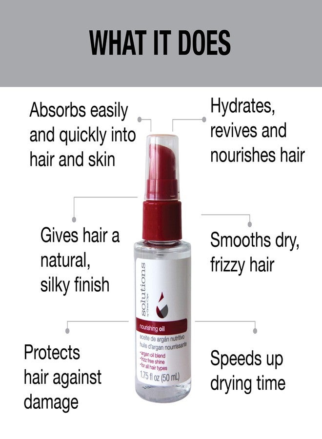 GREAT CLIPS Solutions Nourishing Oil, 1.75oz | Argan-Oil Blend Hydrates Hair & Skin | Great for Dry, Damaged Hair - Image 4