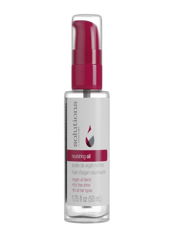 GREAT CLIPS Solutions Nourishing Oil, 1.75oz | Argan-Oil Blend Hydrates Hair & Skin | Great for Dry, Damaged Hair - Image 1