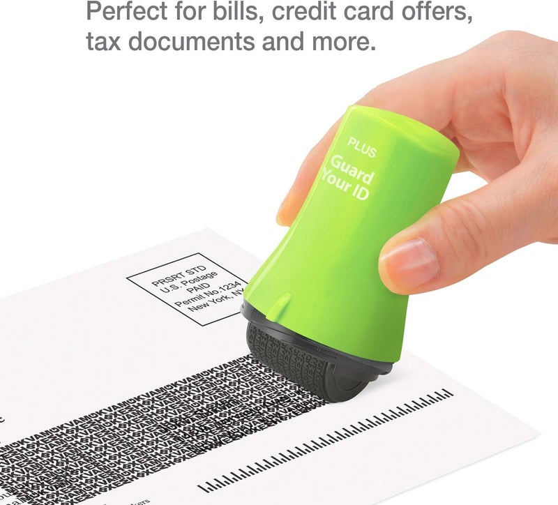 Plus Guard Your ID Advanced Wide Roller Identity Theft Prevention Security Stamp, Green, 38492 - Image 4