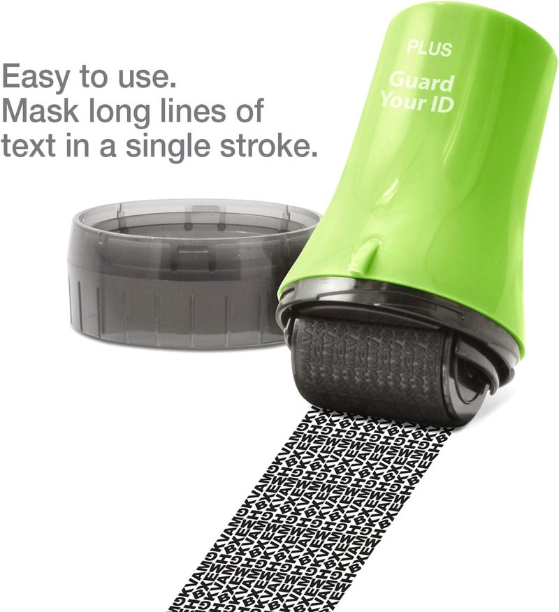 Plus Guard Your ID Advanced Wide Roller Identity Theft Prevention Security Stamp, Green, 38492 - Image 3