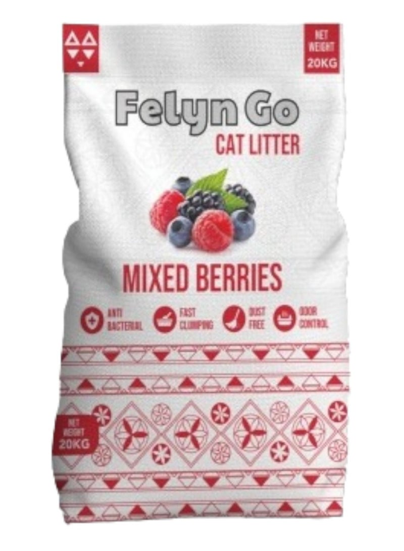 Felyn GO Cat Litter Mixed Berries 20Kg