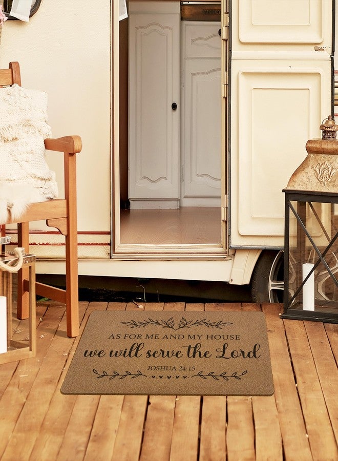 XLDLIOO Christian Gifts for Woman, Christian Door Mat, As for Me and My House We Will Serve The Lord Welcome Front Door Mat Indoor Outdoor Entrance, Bible Verse Coir Doormat for Patio 30x17in - Image 4