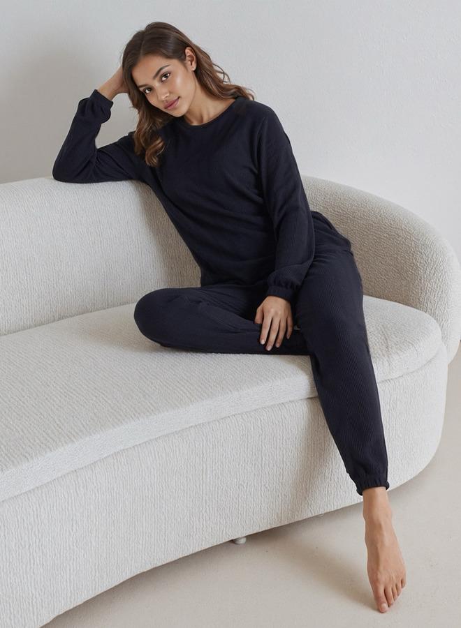 سبلاش فيڤ طقم بيجامة بنقشة الوافل - Image 1