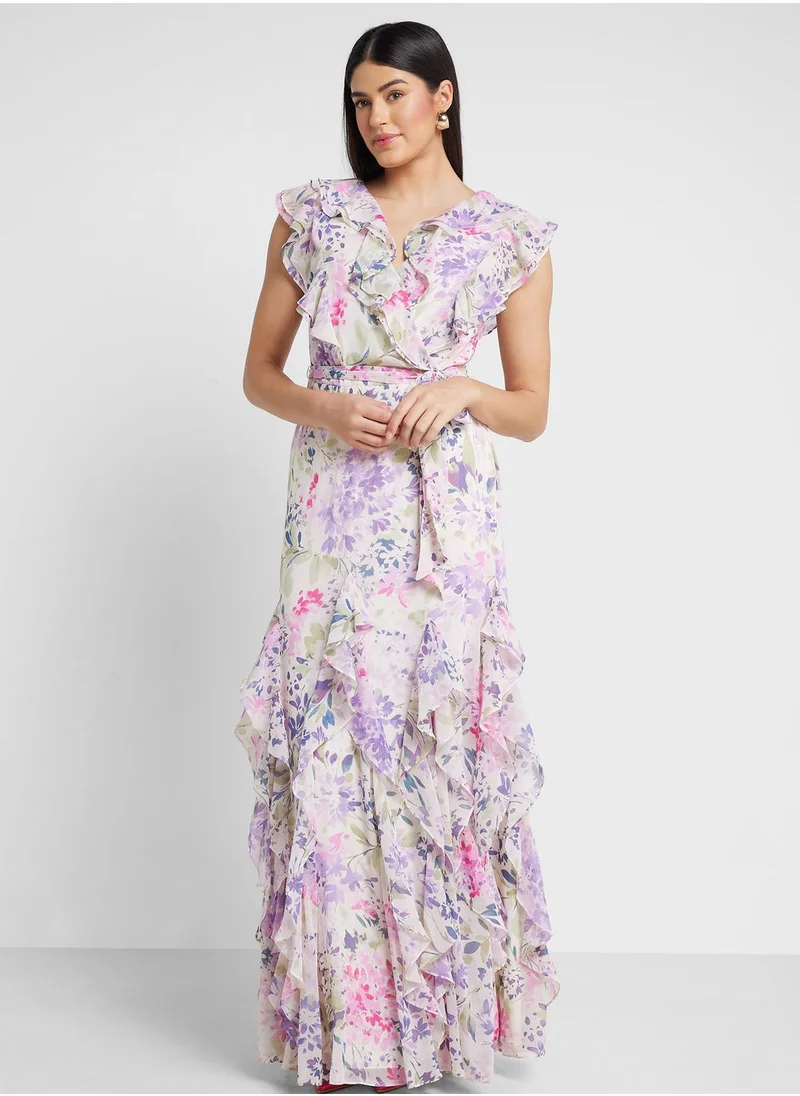 Lauren Ralph Lauren Floral Printed Tiered Dress