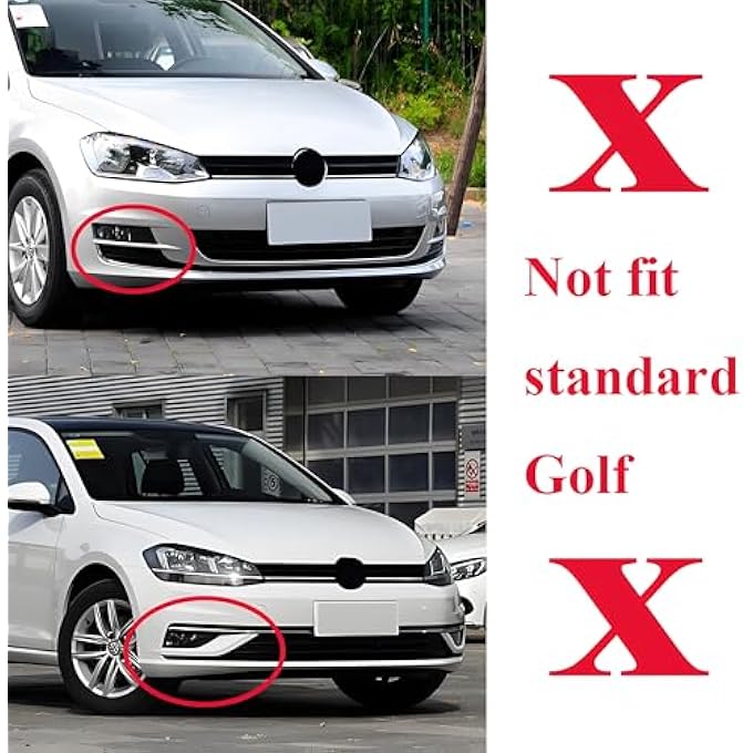 MUTUSAISI Front Bumper Lip Spoiler Splitter Fit for Compatible with Volkswagen VW Golf GTI/Golf R/R-line MK7 7.5 2015-2021 Air Chin Body Kit Accessories - Image 2