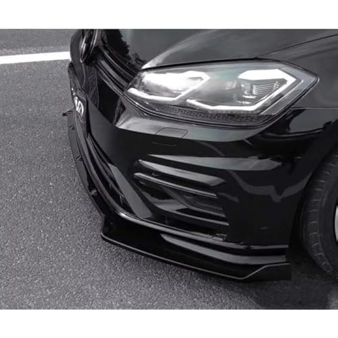 MUTUSAISI Front Bumper Lip Spoiler Splitter Fit for Compatible with Volkswagen VW Golf GTI/Golf R/R-line MK7 7.5 2015-2021 Air Chin Body Kit Accessories - Image 4