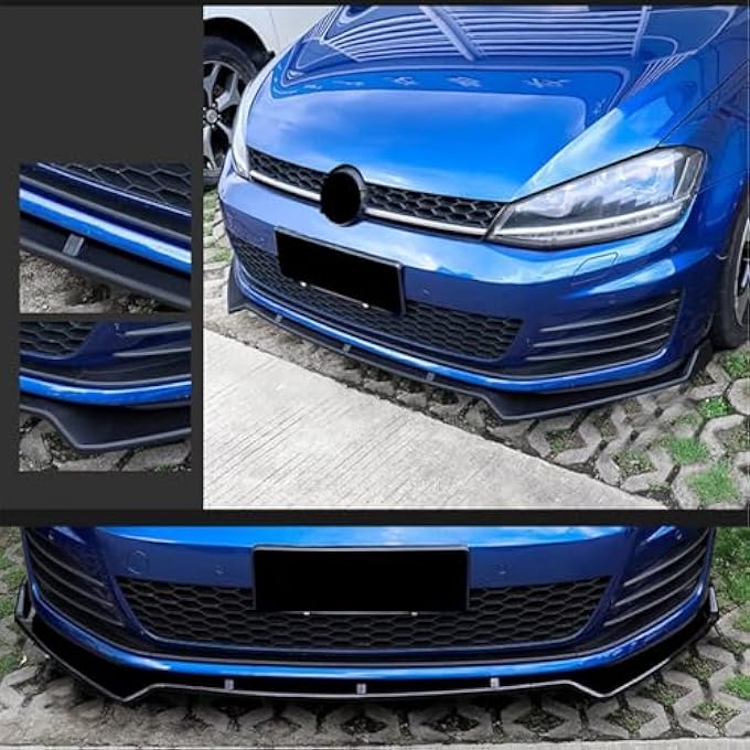 MUTUSAISI Front Bumper Lip Spoiler Splitter Fit for Compatible with Volkswagen VW Golf GTI/Golf R/R-line MK7 7.5 2015-2021 Air Chin Body Kit Accessories - Image 5