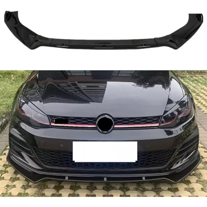 MUTUSAISI Front Bumper Lip Spoiler Splitter Fit for Compatible with Volkswagen VW Golf GTI/Golf R/R-line MK7 7.5 2015-2021 Air Chin Body Kit Accessories - Image 1