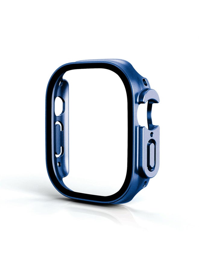 Neutral Applicable To Apple Iwatch Ultra2 Watch Case Frosted Oil Injection 49mm Tempered Glass + Pc Integrated Protective Case - Image 1