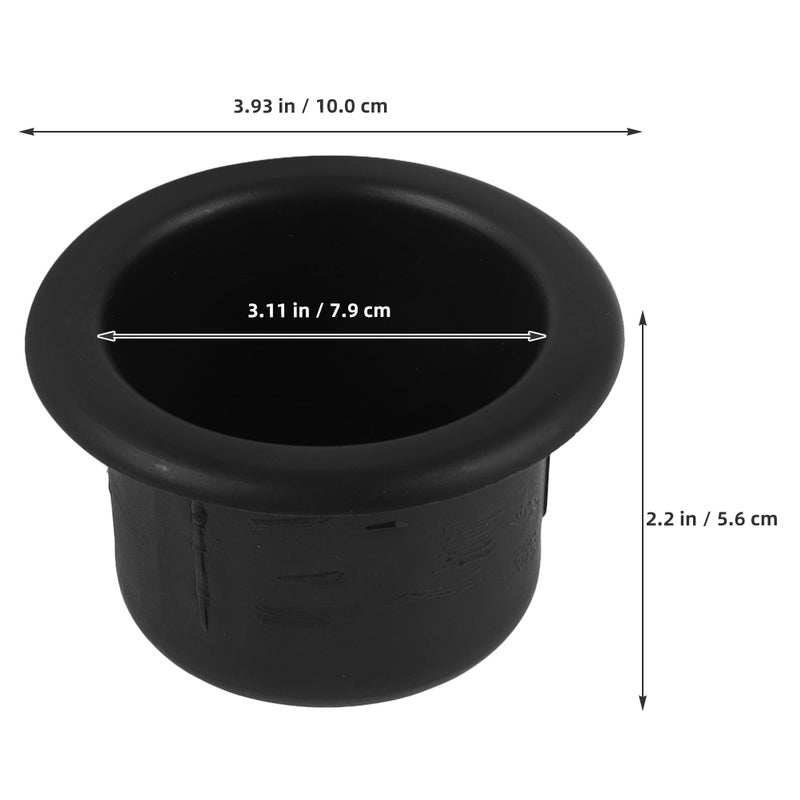 4 PCS Cup Holder Insert Recliner Handles Replacement ABS Drink Can Holder for RV Boat Sofa Couch Recliner Truck Car Table Black - Image 2