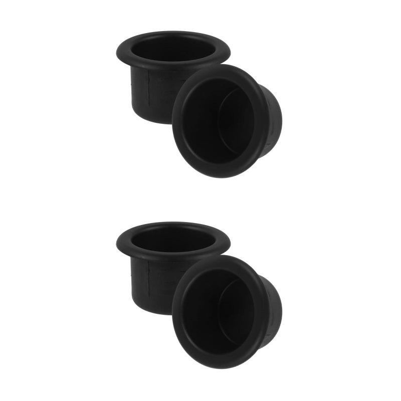 4 PCS Cup Holder Insert Recliner Handles Replacement ABS Drink Can Holder for RV Boat Sofa Couch Recliner Truck Car Table Black - Image 1