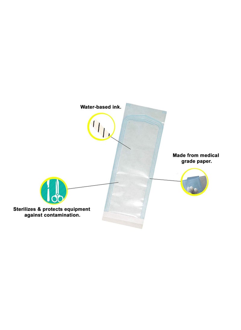 Max Care ORGANIC COSMETIC 3.5 x 10 Inch Self Sterilization Pouches for Cleaning Tools Sterilizer Bags for Dental Offices Pouch for Dentist Tools Box of 200  - Image 4