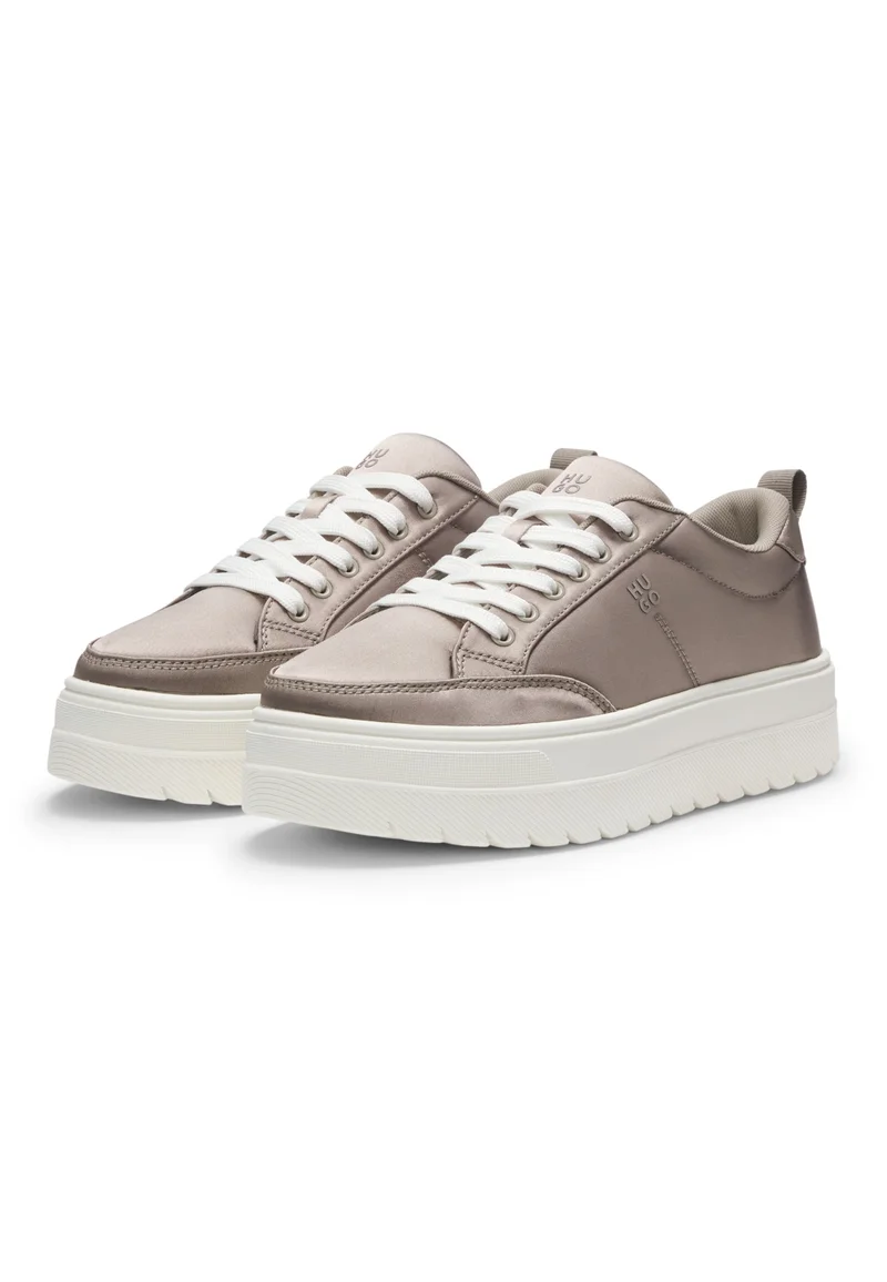 هوجو Platform trainers with satin-effect uppers