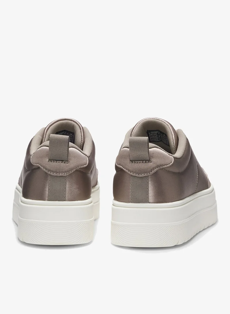 HUGO Platform trainers with satin-effect uppers