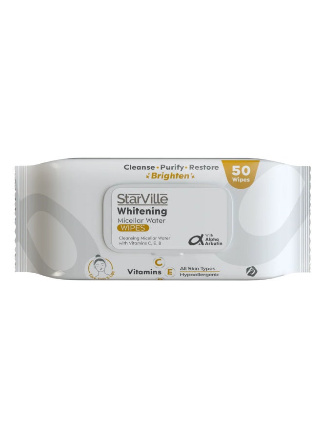 StarVille Whitening Micellar Water Wipes 50