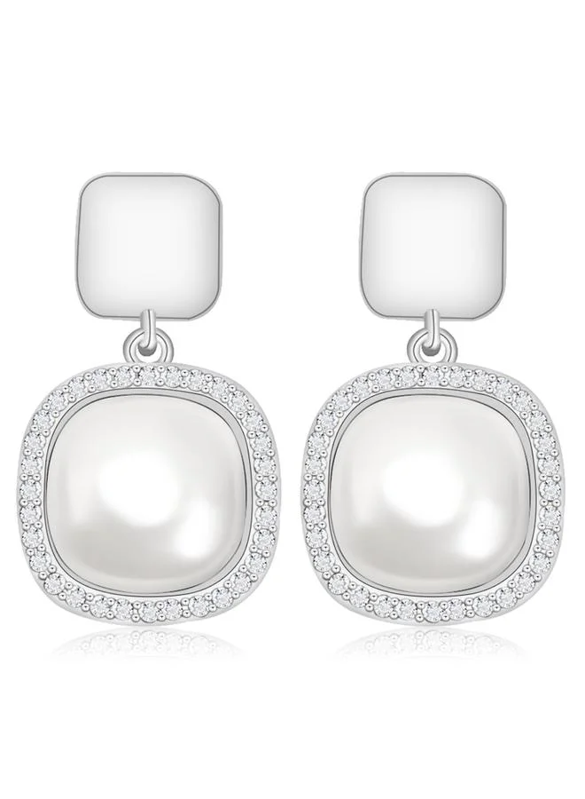 Take Two  Faux Pearl Dangle Earrings for Women | Best Price UAE