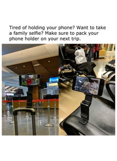 Dubkart Universal Airplane in Flight Phone Mount. Handsfree Phone Holder for Desk with Multi-Directional Dual 360 Degree Rotation. Pocket Size Travel Essential Accessory for Flying. US Patented and Protected.  - Image 4