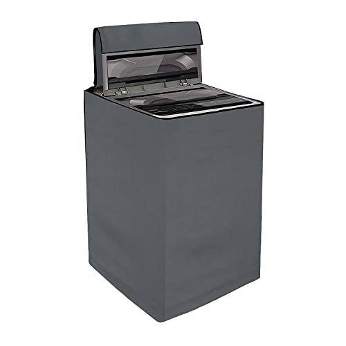 Star Weaves Fully Automatic Top Load Washing Machine Cover for LG 10Kg | Waterproof and Dustproof, Durable Polyester Fabric, Protects from Water, Dust, Dirt and Scratches (Size 60x60x96 cm), Grey - Image 1