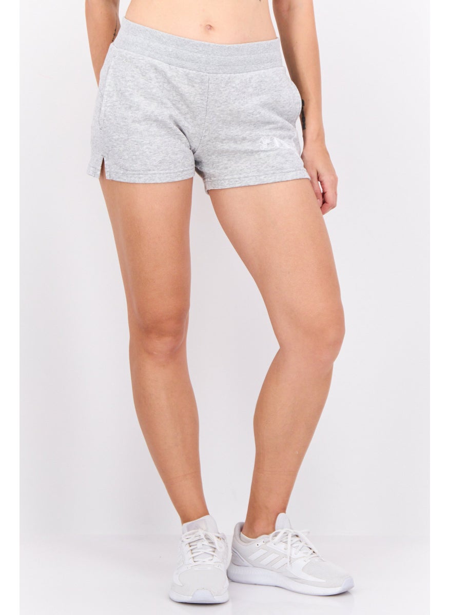 PUMA Women Regular Fit Training Shorts, Heather Grey  - Image 1