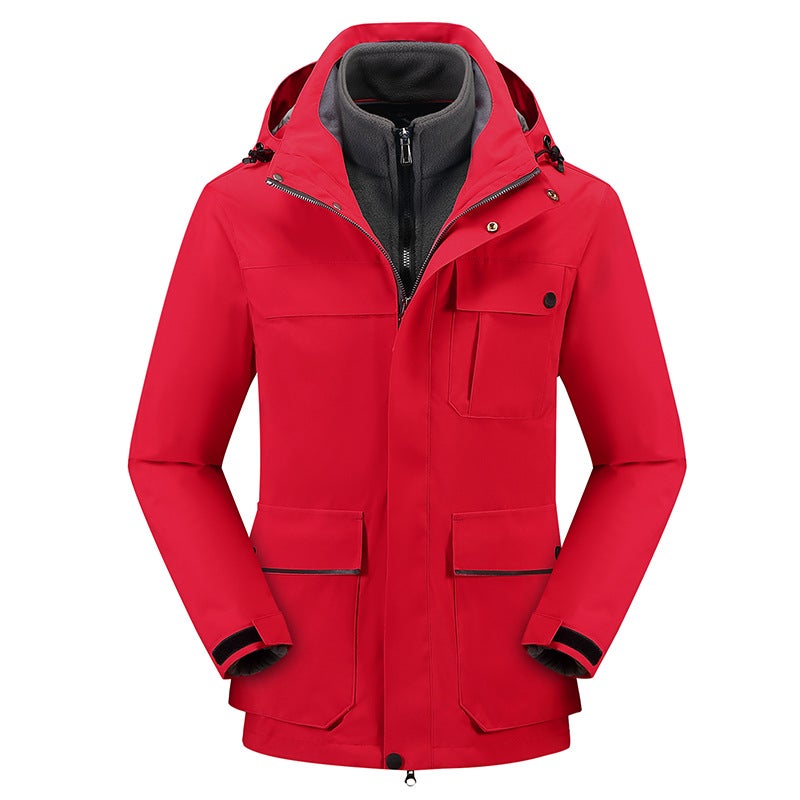 Jacket Overalls Printing Three-In-One Jacket Printing Logo Two-Piece Suit Tooling Factory - Image 1