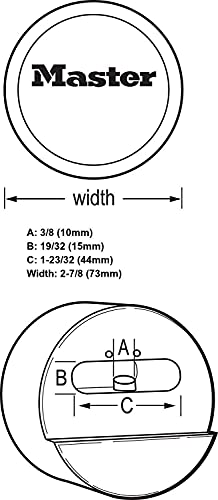 Master Lock 6271KA 3 Pack - 2-7/8in. ProSeries Reinforced Hidden Shackle Rekeyable Pin Tumbler Keyed Alike Padlock, Chrome - Image 3