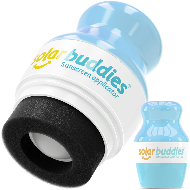 Solar Buddies Sunscreen Applicator - Single Full Pink - Refillable Roll on Sponge Sunscreen, Suncream & Lotion Applicator For Kids, Adults & Families - Holds 3.4fl oz, Perfect Size for Travel - Image 1