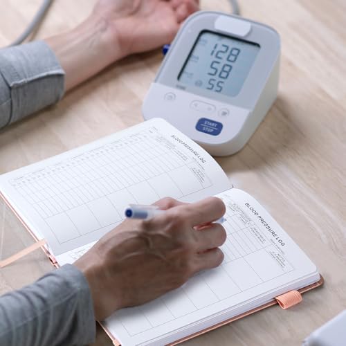JUBTIC Blood Pressure Log Book: Daily/Weekly Health Journal – Track BP, Pulse, Medications & Symptoms – Hypertension Management Planner for Seniors & Adults – Compact 5.6"x8.5" (140 Pages)-Rose Gold - Image 5