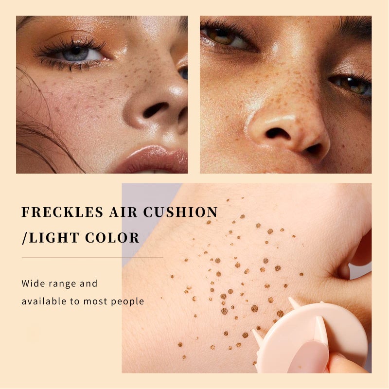 Rosarden LAIKME Freckle Stamp Pen, Fake Freckles Stamp Air Cushion, Waterproof Long Lasting Quick Dry Faux Freckle Maker, Natural Sunkissed Lifelike Freckle Stain Makeup (Light Brown) - Image 3