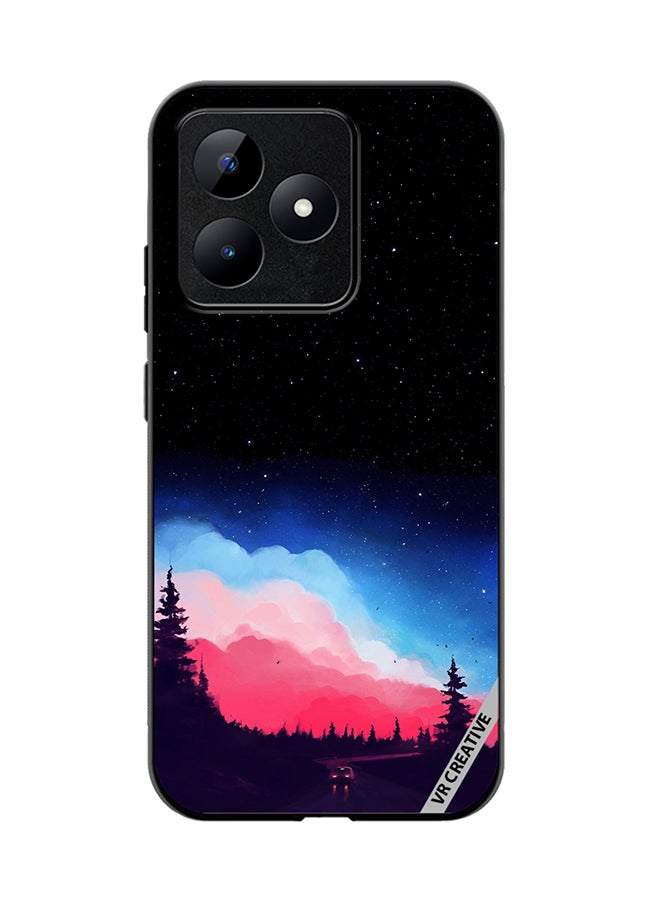VR CREATIVE Protective Case Cover For Realme C53 Vibrant Cloud Design Multicolour - Image 1