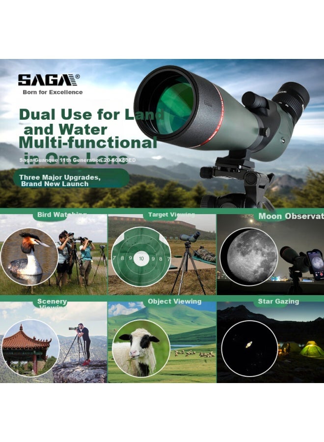 Saga Ed High-power Hd Monocular Telescope 60x Zoom Low-light Night Vision Professional Outdoor Birdwatching - Image 4