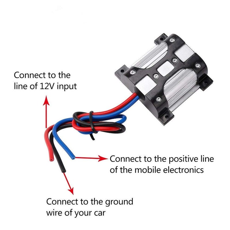 Mr.Ho 10 AMP 12V Car Audio Radio Amplifier Noise Suppressor and Stereo Filter with Ground Loop Isolator - Image 2