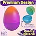 stargo 8 Pack Plastic Easter Eggs Empty 32 Large Plastic Eggs Fillable for Easter Egg Hunt Easter Egg Basket Party Favor Surprise Egg Set of Multicolored Ombre Pastel Eggs - Image 4